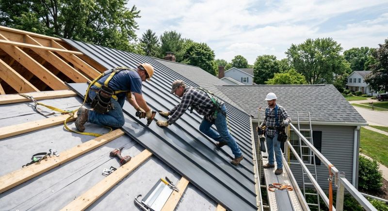 Aluminum Roof Installation in Huntington Woods, MI