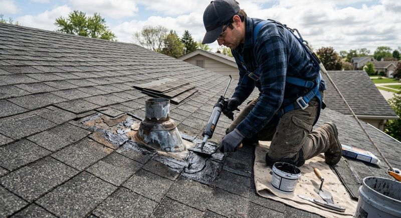 Asphalt Roof Leak Repair in Southfield, MI