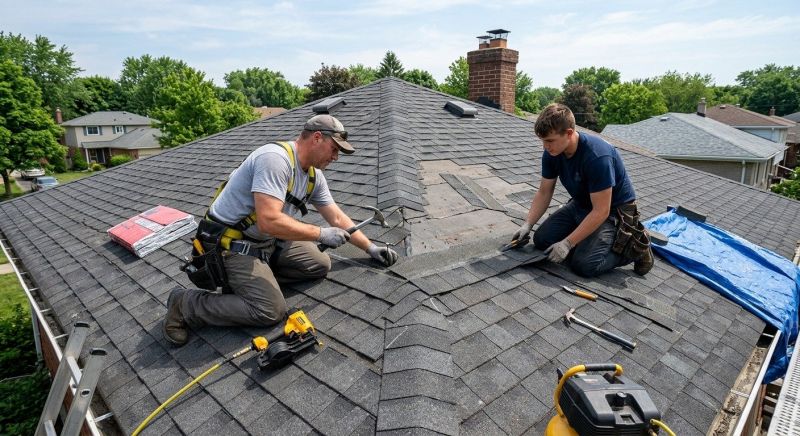 Asphalt Roof Repair in Hazel Park, MI