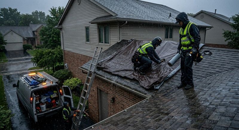 Collapsing Roof Repair in Sterling Heights, MI