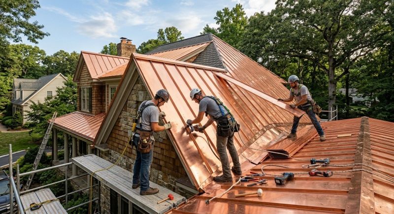 Copper Roof Installation in Sterling Heights, MI