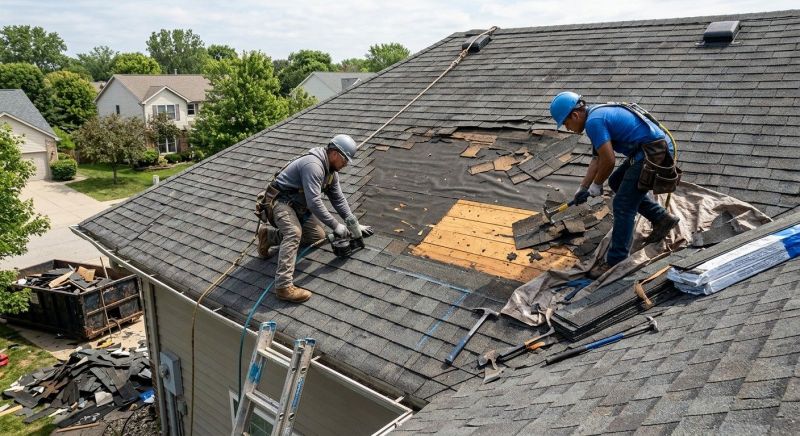 Damaged Roof Repair in Romeo, MI