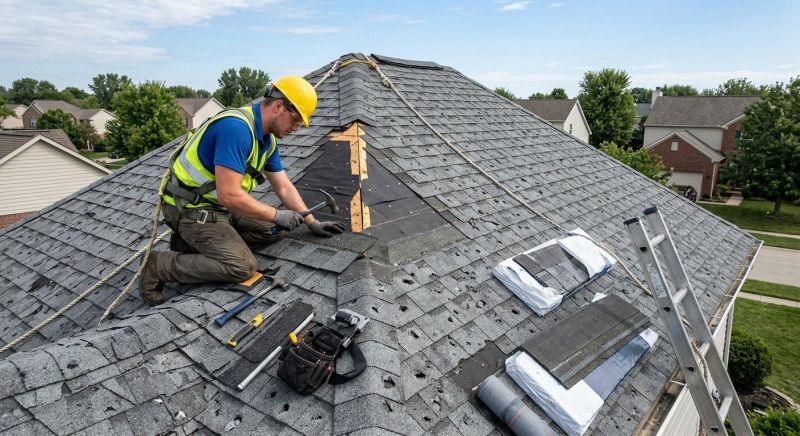 Hail Damage Roof Repair in Northville, MI