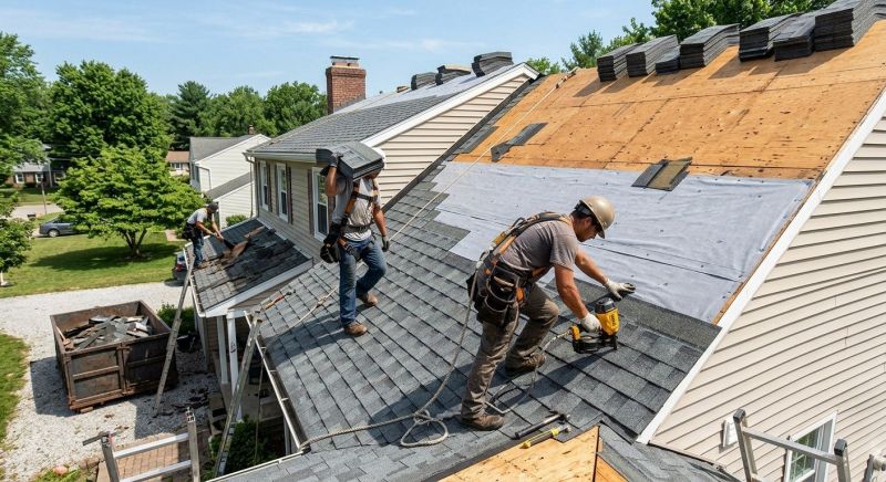 Hip Roof Shingle Replacement in Sterling Heights, MI
