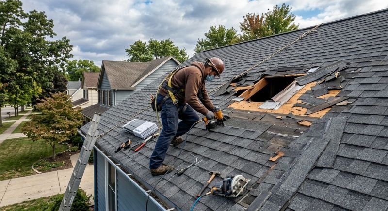 Roof Damage Repair in Novi, MI
